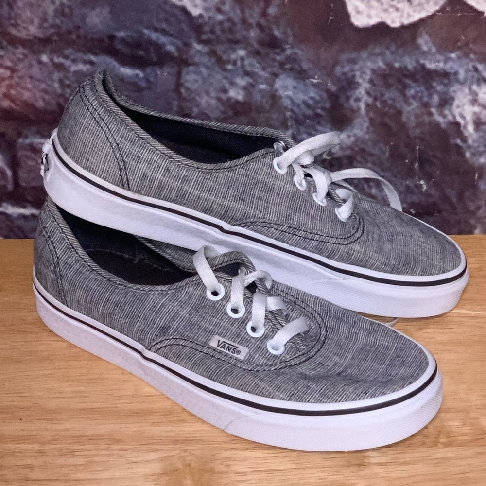 Vans Off The Wall Black White Lace Slip On Skate Shoes Mens 5.5 Women’s 7